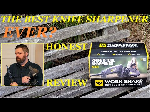 The Best Knife Sharpener Ever? Full Unboxing & Review! Work Sharp Outdoor Sharpener!