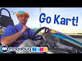 Blippi Races On A Go Kart Blippi Fast Cars For Kids