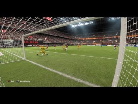 FIFA 19 Roma career mode vs Milan with realistic sliders