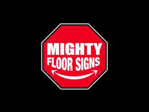 New and Improved Mighty Line Floor Signs - Mighty Line Floor Signage - Toughest 5s Floor Signs