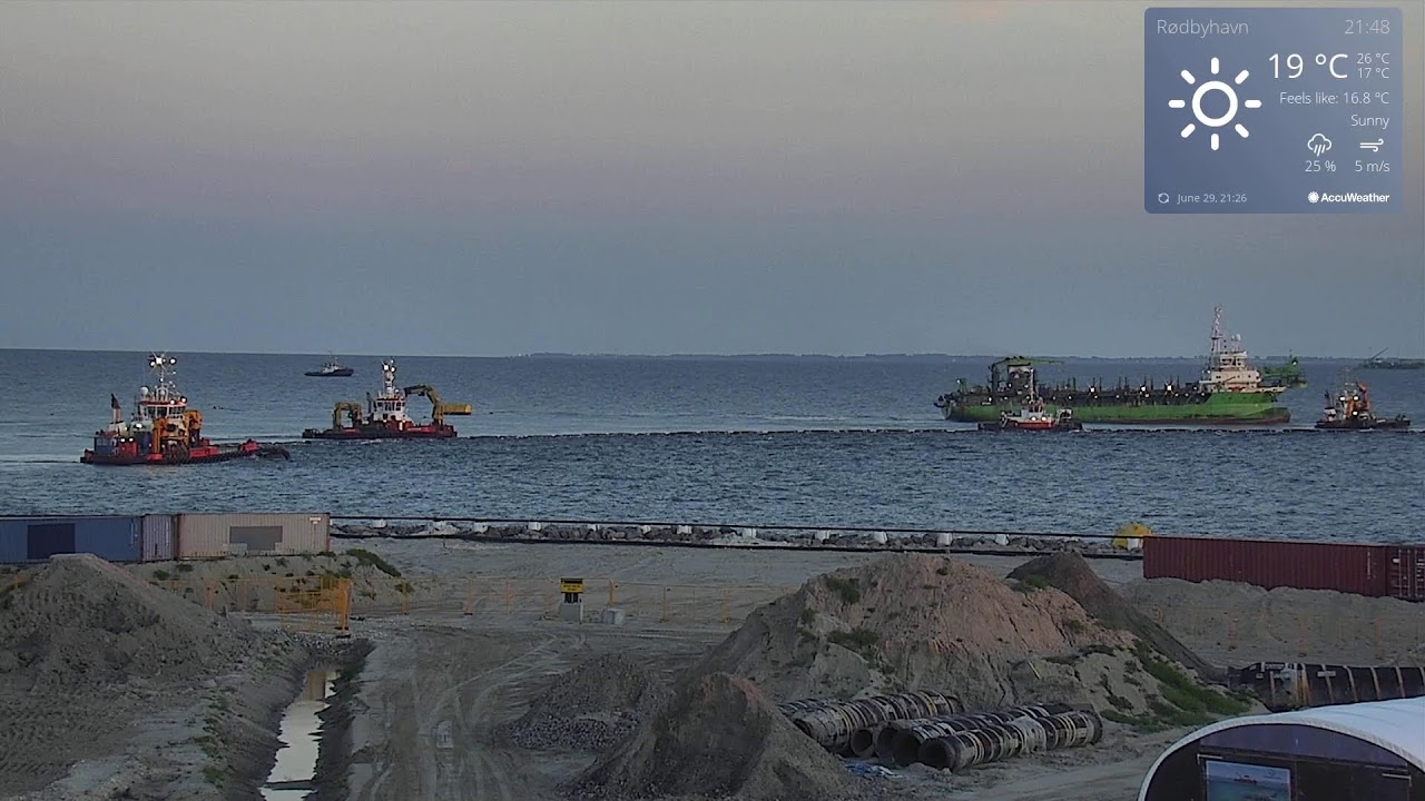 Live webcam view of Fehmarnbelt Tunnel Construction