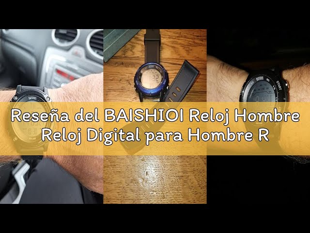 Vídeo relacionado con BAISHIOI Reloj Hombre Reloj Digital para Hombre Relojes Militares Deportivos Impermeable Relojes de Pulsera para Hombres con Hora/Fecha/RetroiluminacióN/CronóMetro (Blue)