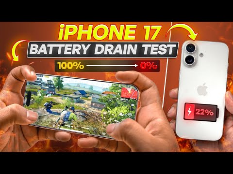 iPhone 17 Battery Drain Test – BGMI Full Gameplay! 🔋🔥