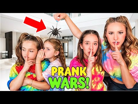 PRANK WARS 🤪🤫 KAYLA & KALLI VS ALANA & HALLIE @HallieOnStage114 ​⁠@agset211 #pranks #cute #trend