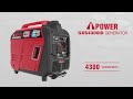GXS4300iD A IPower Dual Fuel Powered Inverter Generator Featuring Fuel Sense