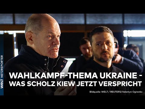 KANZLER IN KIEW: Blitzbesuch in der Ukraine - Scholz kommt mit großem Verrsprechen | WELT News