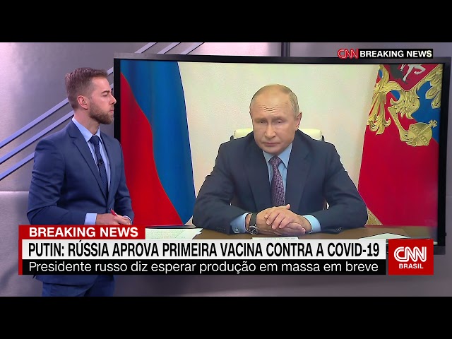 Rússia registra a primeira vacina contra Covid-19 do mundo, anuncia Putin