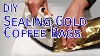 How to Seal Gold Foil Valve Bags With an Iron