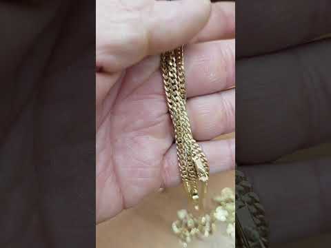 Cadena de Oro de 18 k ley 750 Fabrica de joyas Castro,  Chordeleg.Azuay.Ecuador