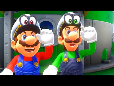 Super Luigi Odyssey 2 Player Co-Op - Full Game Walkthrough