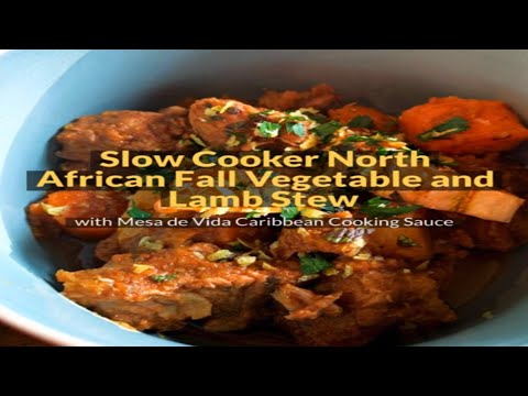 Slow Cooker North African Fall Vegetable and Lamb Stew...