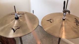 Video thumbnail for 14" Zildjian A Mastersound Hats vs. 14" Zildjian A New Beat Hats by RazeTheWeak