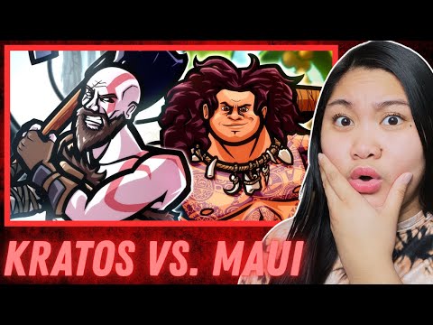 Kratos vs Maui - RAP BATTLE! - ft. Mega Ran & McGuinnsBook | Reaction