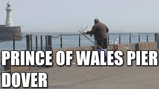 Prince of Wales pier Dover - pier fishing mark, South East Coast, England, UK