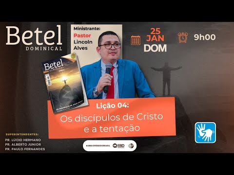 ESCOLA DOMINICAL || On line,  𝘗𝘳𝘦𝘴𝘦𝘯𝘤𝘪𝘢𝘭    -   25/01/2026    -   9:00h