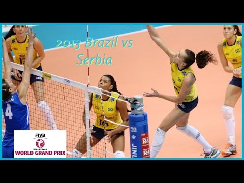 2013 🇧🇷 Brazil vs Serbia 🇷🇸 🏐 Women Indoor Volleyball 🏐 FIVB World Grand Prix