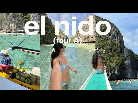 EL NIDO TRAVEL VLOG (TOUR A) 🏝️🇵🇭 | island hopping, cafes, best food, & more!