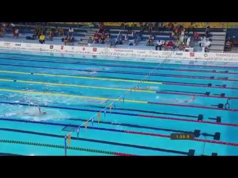 TORONTO 2015 Pan Am Games - Women's 400m Individual Medley - Heat 1- 16 Yr Old Pan Am Record Broken!