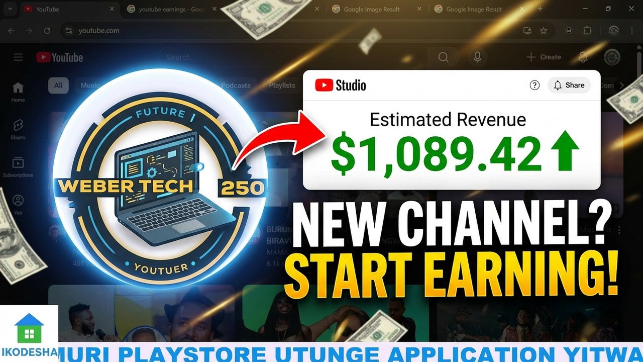 Kwinjiza Amafaranga kuri Youtube muri 2026. ISOMO rya 1