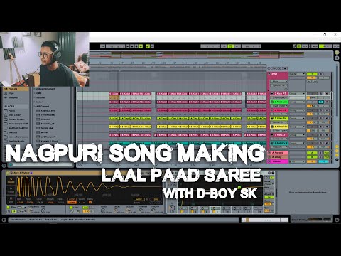 Nagpuri Song Making Laal Paad Saree Song | Naveen & D-Boy SK | Tutorial (Hindi ) | Music Production