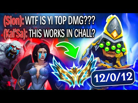 CHALLENGER PLAYERS CANT HANDLE MASTER YI TOP