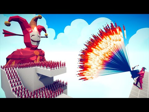 100x JESTER and GIANT JESTER Vs 2X EVERY GODS - Totally Accurate Battle Simulator TABS