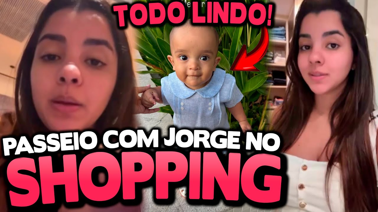 ARY MIRELLE FAZENDO PASSEIO NO SHOPPING COM JORGE