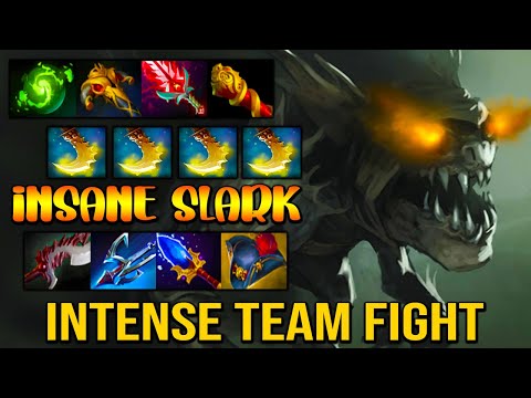 INSANE MONSTER BUILD [ Slark ] UNSTOPPABLE TEAM FIGHT - DOTA 2 GAMEPLAY