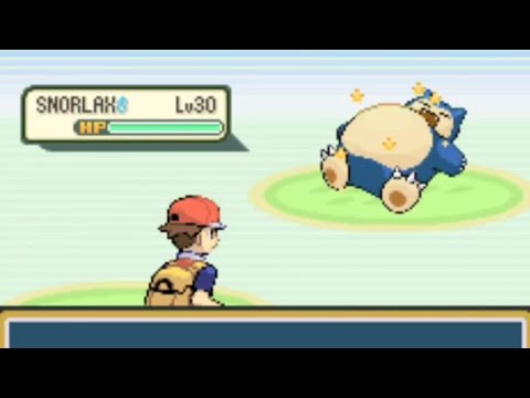 (Live) Shiny Snorlax After 371 SR's in Pokemon Fire Red (Side Quest)