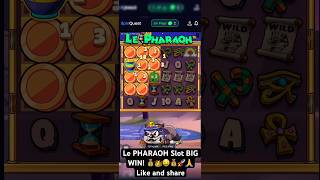 Le Pharaon Slot BIG WIN! 💰👑 #shorts #foryou #casino #bigwin