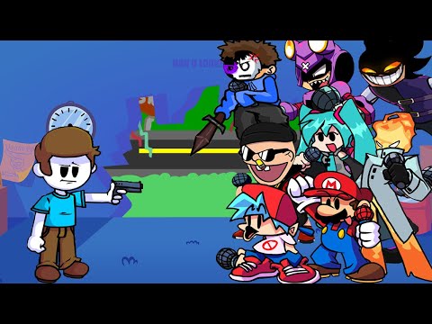 FNF Bi NB (Nonsense 2.0) but Every Turn Different Characters Sing It 🎤 (FNF but Everyone Sings)