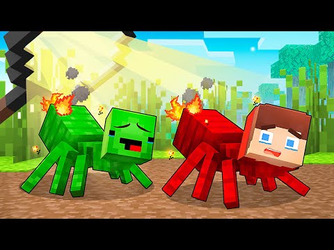 JJ and Mikey Morph into ANTS - Maizen Minecraft Animation