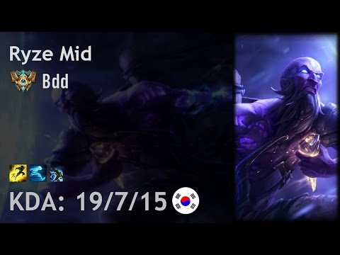 Ryze Mid vs Aurelion Sol - Bdd - KR Challenger Patch 7.1