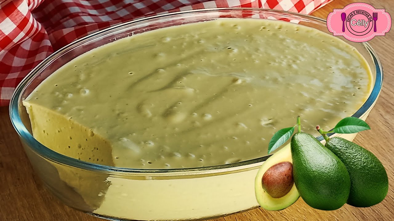 MOUSSE DE ABACATE SUPER REFRESCANTE E MUITO FÁCIL