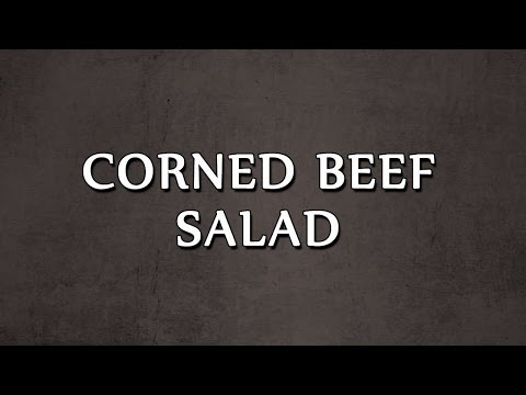 CORNED BEEF SALAD | SALAD RECIPES | EASY TO LEARN