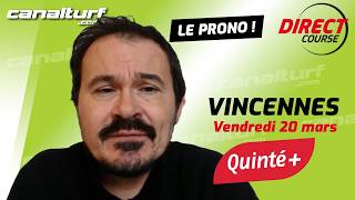 emission video des courses turf pmu du Vendredi 20 mars 2026