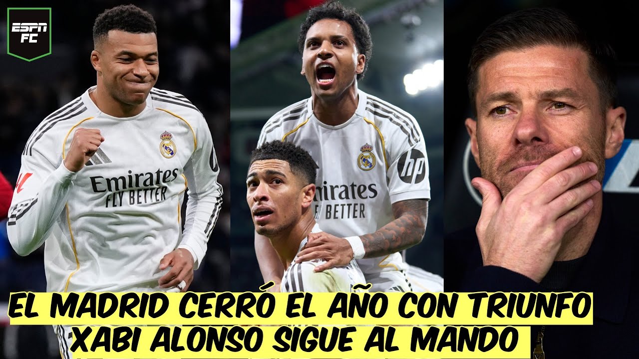 REAL MADRID CERRÓ EL AÑO CON TRIUNFO y PRESIONA al BARCELONA de FLICK. XABI ALONSO RESPIRA | ESPN FC