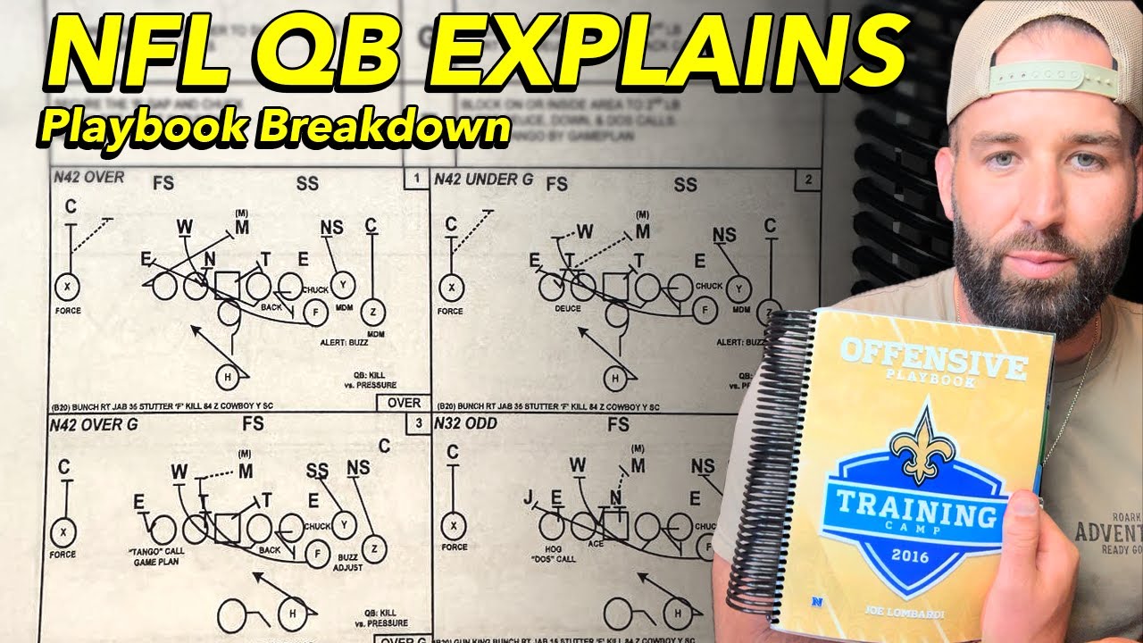 NFL QB EXPLAINS: A Look At A Real NFL Playbook (Sean Payton's Saints)