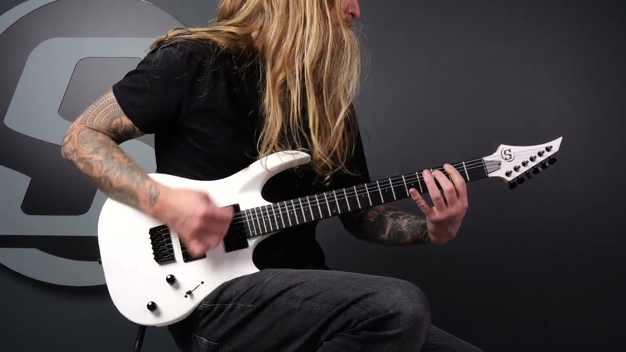 S by Solar AB4.6W Electric Guitar - White Matte