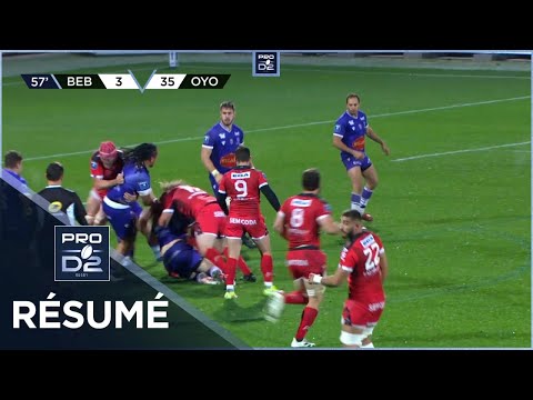 PRO D2 - Résumé US Bressane-Oyonnax Rugby: 8-49 - J10 - Saison 2021/2022