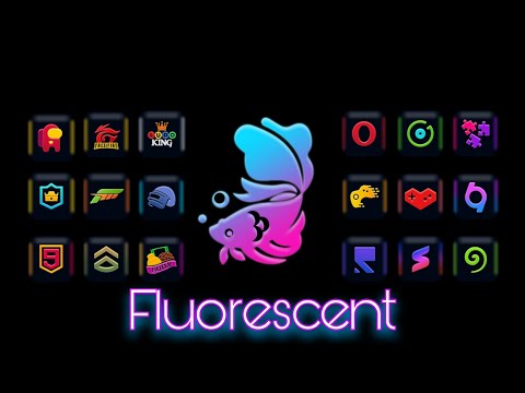 Fluorescent - Icon Pack Video