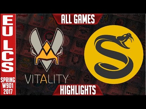 Vitality vs Splyce All Games Highlights - EU LCS W9D1 Spring 2017 - VIT vs SPY All Games