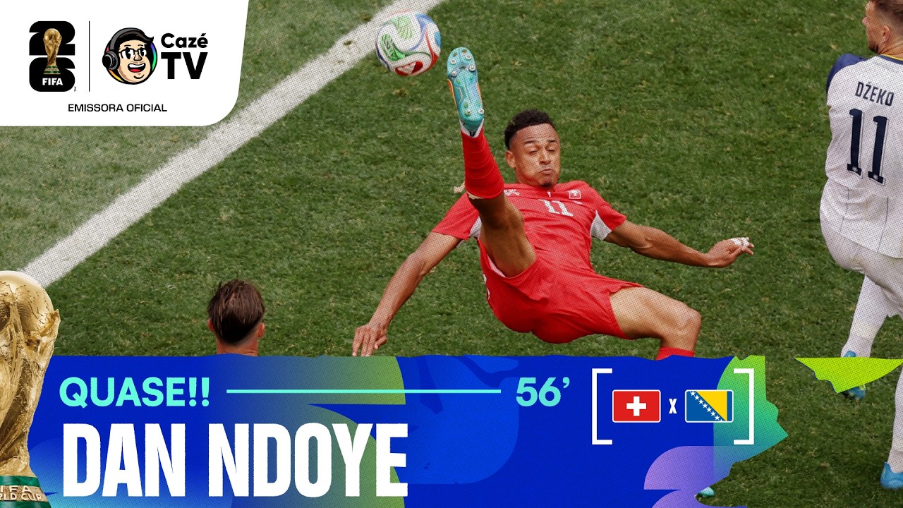 SERIA O GOL DA COPA? NDOYE EMENDA UMA BICICLETA MARAVILHOSA E VASILJ FAZ GRANDE DEFESA