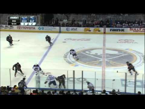 Sabres no goal in 3rd Edmonton Oilers vs Buffalo Sabres  2/3/14 NHL Hockey.