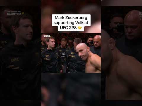 Zuckerberg in Volkanovski’s corner 