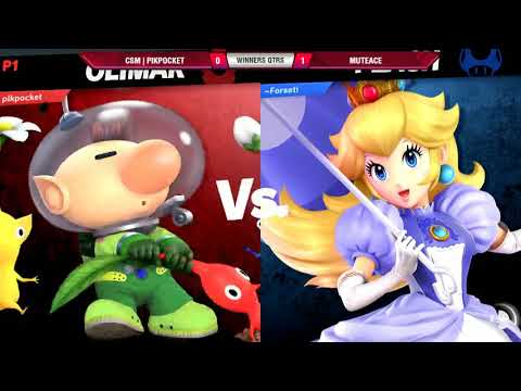 VS Weekly 12/20/18 - Winners Qtrs - CSM | PikPocket (Olimar) vs MuteAce (Peach) - SSBU