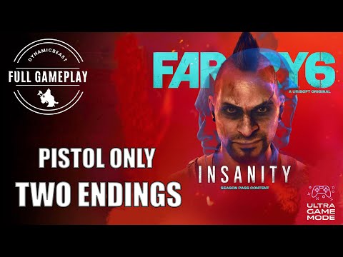 FarCry 6 DLC | VAAS : Insanity  | Pistol Only | Two Endings | | NO COMMENTARY | Ultra Game Mode