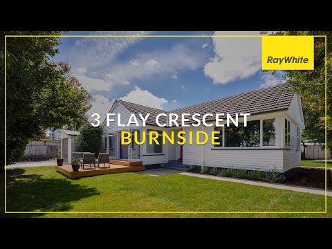 3 Flay Crescent, Burnside, Christchurch, 3 ਕਮਰੇ, 1 ਬਾਥਰੂਮ, House
