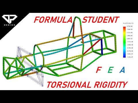 Torsional Rigidity test on Formula Student Chassis/Frame using Solidworks FEA | FSAE | DP DESIGN
