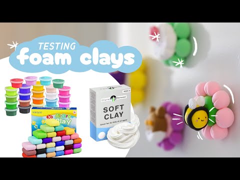 I bought different Foam Clays to compare 🌸